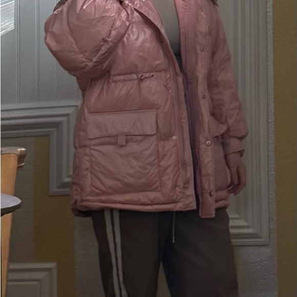 Shiny Pink Puffer Jacket - Picture 7 of 7
